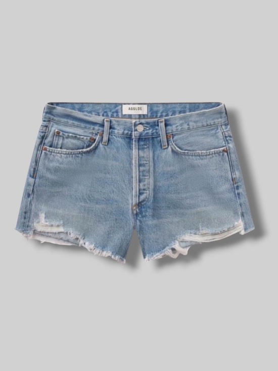 Agolde Pants - AGOLDE 90’s Denim Cut Off Shorts Distressed High Rise Grunge Blue Size 26